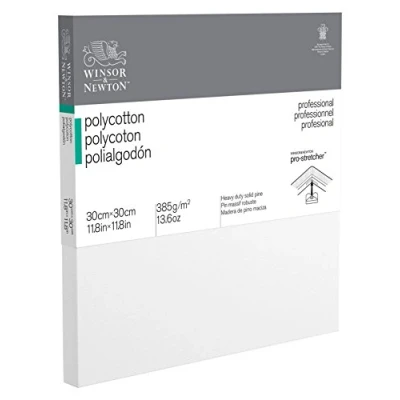 Imagen de Winsor &amp; Newton Lienzo de polialgodón, Algodón, Blanco, 30 x 45 cm