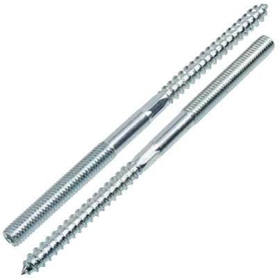 Imagen de AERZETIX C75879 Juego de 12 tornillos doble rosca M8x140mm espárrago roscado en acero