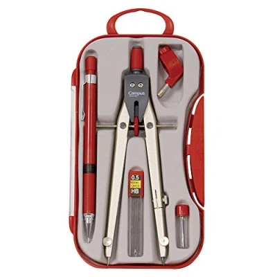 Imagen de Campus College Material Escolar Compás BK 310 de Precisión con Adaptador Universal Color Rojo