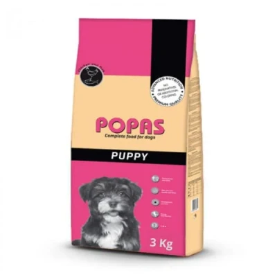 Imagen de Pienso para Cachorros de Pollo POPAS Puppy Todas Las Razas Saco 3 Kg