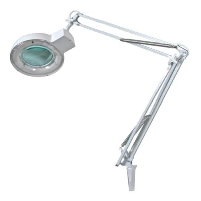 Imagen de Velleman lámpara de Lupa con Abrazadera, Brazo Giratorio, Interruptor Encendido/Apagado, Ahorro energía (22 W), Aumento 2.25x, para niños, Adultos, Personas Mayores, Lectura,