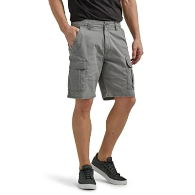Imagen de Wrangler Authentics Pantalón Corto clásico, Tipo Cargo, elástico, para Hombre, plomizo, 34