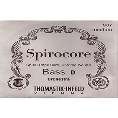 Imagen de Thomastik cuerda para Contrabajo 1/4 Spirocore Sol núcleo flexible en espiral, entorchado cromo, afinación orquesta, medio
