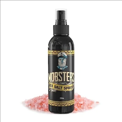 Imagen de Mobsters Emporium Sea Salt spray para hombre, añade volumen y acabado natural, sujeción flexible, de sal marina el cabello hombres mujeres, peinar, 200ml