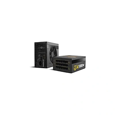 Imagen de NOX Hummer X 1000W 80 Plus Gold NXHUMMERX1000WGD Fuente de alimentación 1000W, ATX 12V, Ventilador ultrasilencioso 120mm, condensadores electrónicos japoneses certificados, Negro