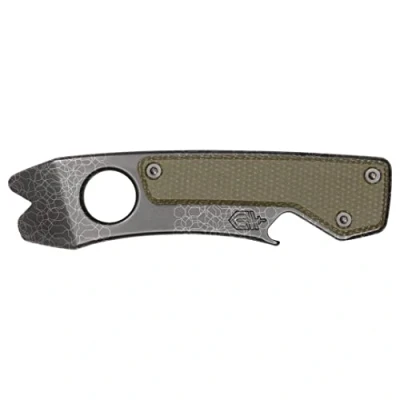 Imagen de Gerber Multiherramienta Con 6 funciones, Chonk, clip para cinturón y abrebotellas, Peso: 68 g, Longitud: 9,9 cm, Gris/Verde, 31 004144