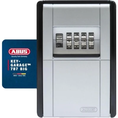 Imagen de ABUS KeyGarage 787 BIG Caja para llaves montaje en pared hasta 50 o pequeños objetos de valor negro plata