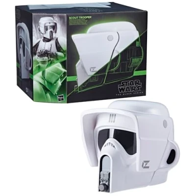 Imagen de Star Wars The Black Series Casco electrónico premium de soldado explorador Retorno del Jedi Artículo para juego rol adultos