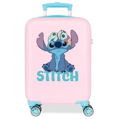 Imagen de Joumma Disney Stitch Maleta de Cabina Rosa 33x50x20 cms Rígido 2 kgs Cierre combinación Lateral ABS 33L Equipaje Mano