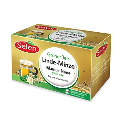 Imagen de Selen té Verde Lima Menta, 20 bolsitas de envasadas individualmente 30 g
