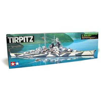 Imagen de Tamiya Militar 1:350 Acorazado alemán Tirpitz modelismo, Manualidades, Hobby, Pegado, Kit de plástico, Multicolor, Medium (78015)