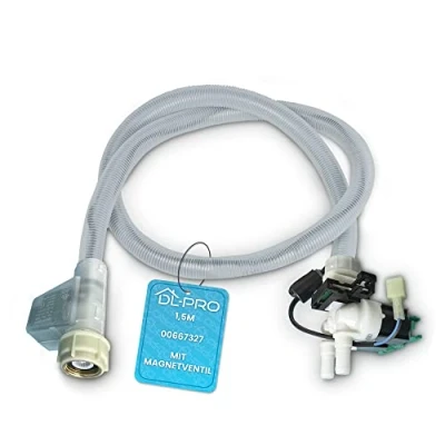 Imagen de DL pro Manguera de entrada agua 1,5m para lavadoras Bosch Siemens Neff Constructa 00667327 667327 con aquastop
