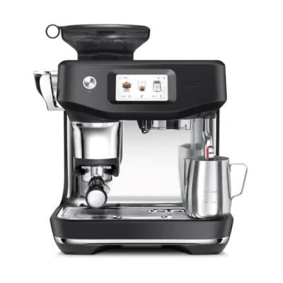 Imagen de Sage Barista Touch Impress Cafetera Profesional con Espumador de Leche Automático y Molinillo Incorporado, Trufa Negra