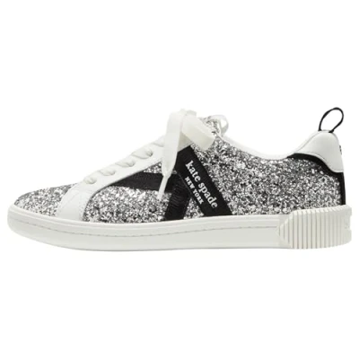 Imagen de kate spade new york Signature LACE UP Zapatillas, Mujer, Talla: 36, Silver Zapatos