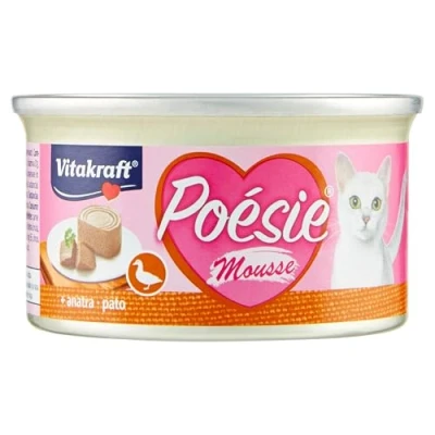 Imagen de Vitakraft Poésie Mousse, Fina y Delicada Mousse para tu Gato, Variedad Pato 85 g