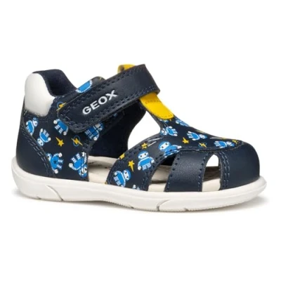 Imagen de Geox B Sandal ZAPITO Boy, Sandalia Bebé Niños, Navy/Ochre, 18 EU