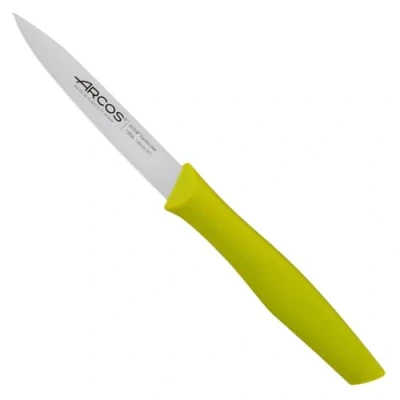 Imagen de Arcos Serie Nova Cuchillo Mondador Hoja de Acero Inoxidable 100 mm Mango Polipropileno Color verde