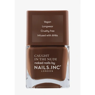 Imagen de Nails Inc Pintauñas HAWAII BEACH Tono marrón natural Fórmula nutritiva enriquecida con AHA para uñas hidratadas Pincel ancho un nail art óptimo Vegano, duradero y sin crueldad