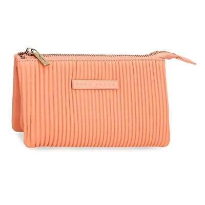 Imagen de Pepe Jeans Aurora Monedero Tres Compartimentos Naranja 17,5x9,5x2 cms Piel sintética