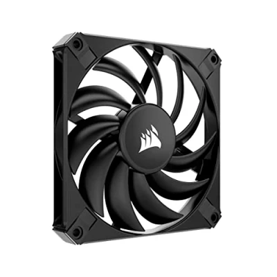 Imagen de Corsair AF120 SLIM, Ventilador con Rodamiento Dinámico Líquido PWM de 120 mm (Formato Pequeño, Silenciosa aspa Ventilador, 600 RPM hasta 2000 RPM, Modo Zero RPM) Paquete Individual, Negro