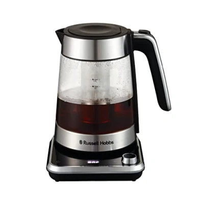 Imagen de Russell Hobbs Hervidor de Agua Eléctrico Attentiv 1,7 litros, 2400 W, Temperatura Regulable, Controles Táctiles, Filtro infusión, Acero Inoxidable 26200 70