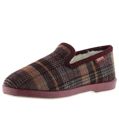Imagen de Wamba Cuadros Mocasines, Mujer, Talla: 39, Burdeos Tela