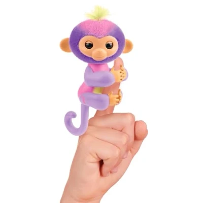 Imagen de FINGERLINGS Magic Moods Elise Cuelga Ella en tu dedo Su corazón Se enciende según estado de ánimo comunica con 70 sonidos y reacciones Pilas incluidas Juguete interactivo a partir