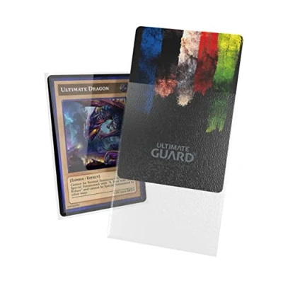 Imagen de Ultimate Guard fundas para tarjetas Cortex, 60 TCG de tamaño japonés, 62 x 89 mm, parte trasera transparente, acabado brillante, sin PVC ni ácidos, alta claridad