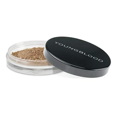Imagen de Youngblood Base de maquillaje en polvo cara suelta beige rosa, iluminación natural, cobertura completa, control aceite, mate, duradero, vegano, libre crueldad animal