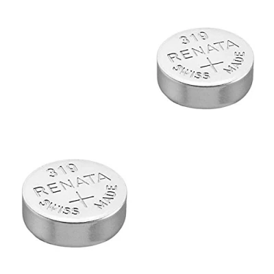 Imagen de 2 pilas Renata para reloj de pulsera, fabricación suiza, dióxido plata, sin mercurio, 1,55 V, larga vida útil