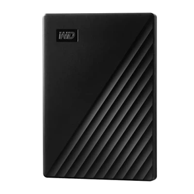 Imagen de Disco duro externo 5 TB WD My Passport, Portátil, HDD, USB 3.2, Funciona con Chromebook, Negro