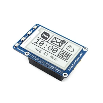 Imagen de Waveshare 2.7 Inch E Paper Display Hat Module Kit 264x176 Resolution 3.3v/5v Ink Electronic Screen with Embedded Controller for Raspberry Pi/Jetson Nano/Arduino/STM32 SPI Interface