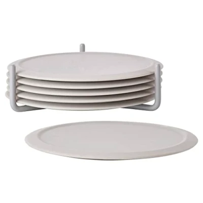 Imagen de Zone Denmark Juego de 6 Posavasos Silicona, Color Gris cálido