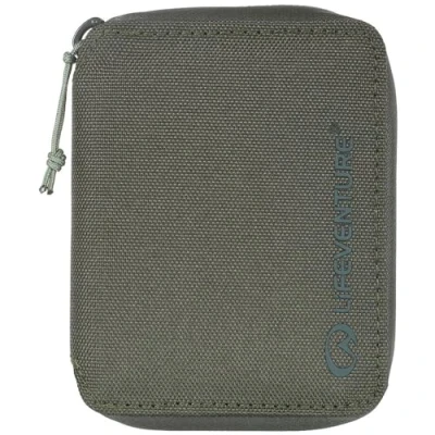 Imagen de Lifeventure Cartera Plegable con Cremallera Protegida RFID, Delgada para Viajes, Material Reciclable, Oliva