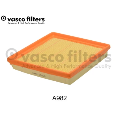 Imagen de DAVID VASCO A982 Filtro de aire 35 190 206 rectangular Cartucho filtrante VOLKSWAGEN: Golf 7, Polo V Hatchback, 7 Variant
