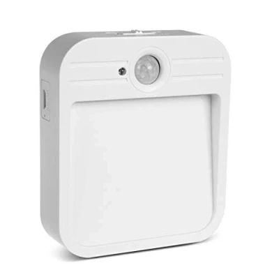Imagen de Lámpara portátil Maclean MCE236 de escalera LED con sensor movimiento y atardecer, imán, gancho, temperatura 4000K, rango 3 4m, batería/acumulador 3.7V / 500mAh alimentada por USB, 4 SMD2835