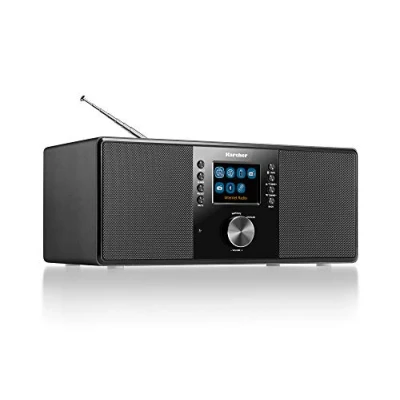 Imagen de Karcher Dab 7000i Radio por Internet estéreo (Dab+/FM, WiFi y Bluetooth, Pantalla a Color, USB, Entrada Auxiliar, 14 W, Despertador, conexión para Auriculares, Digital, Incluye Mando