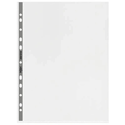 Imagen de Rexel Nyrex Fundas multitaladro con apertura superior, (A4, 50 unidades), transparente