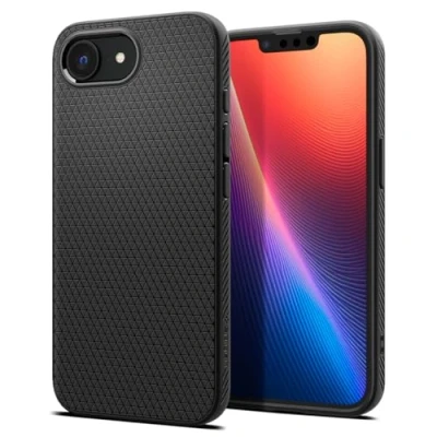 Imagen de Spigen Funda Liquid Air Compatible con iPhone 16e 2025 Negro Mate