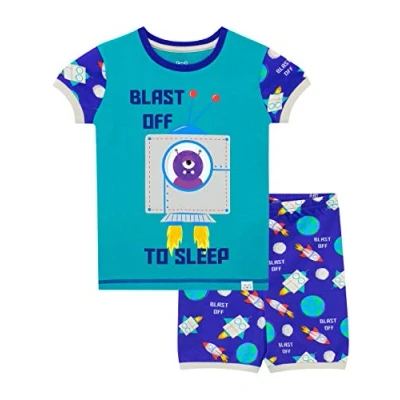 Imagen de Harry Bear Pijama Corta para niños Cohete Azul 2 3 Años