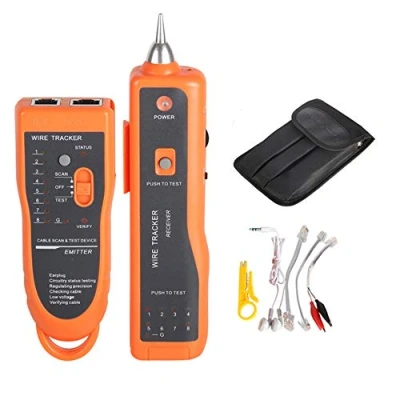 Imagen de Probador de Cable Buscador Líneas Rastreador Cables Detector Línea Red Ethernet Tester RJ11 RJ45 Cat5 Cat6