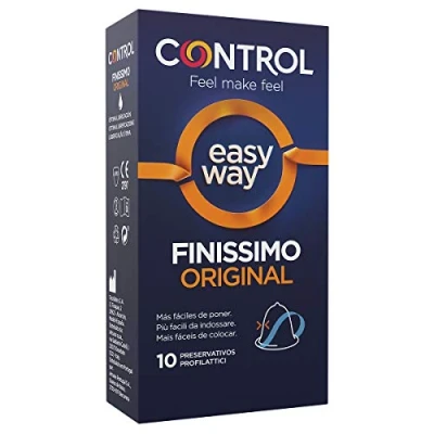 Imagen de Control Preservativos Easy Way Finissimo Caja de 10 Condones Más Fácil Poner, Lubricados, Sexo Seguro. Disfruta unos con Ajuste Perfecto para una Relación Segura.