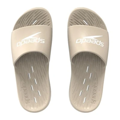 Imagen de Speedo Men&#039;s Slides Pool Sliders Quick Dry, Pale Tan, 9 UK