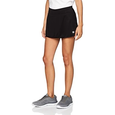 Imagen de Wilson Falda de tenis, W Team 12.5 Skirt, Poliéster/licra, Negro, Talla: L, WRA766202