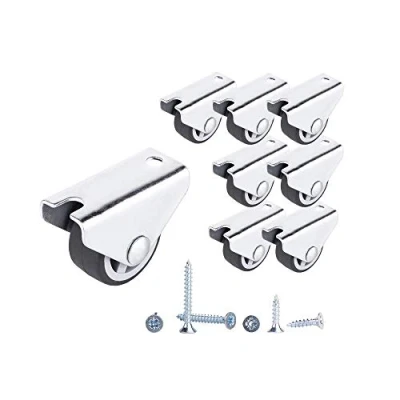 Imagen de (Paquete de 8 piezas) Ruedas giratorias fijas goma 30 mm resistentes no para carrito mesa muebles (8)