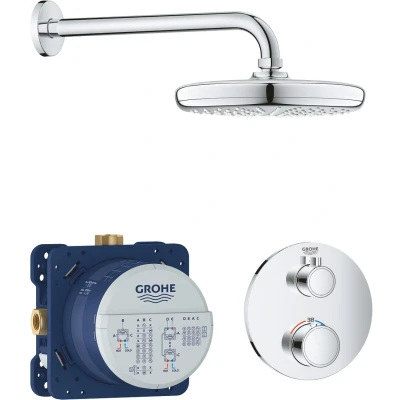 Imagen de Grohe 34726000 Grohtherm Set de ducha tempesta 21, Redondo