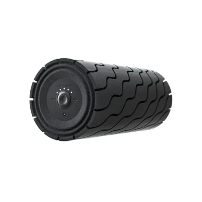 Imagen de Wave Series Roller rodillo de espuma ergonómicamente contorneado, muscular habilitado para Bluetooth dolor espalda y cuello, 5 frecuencias vibración personalizables