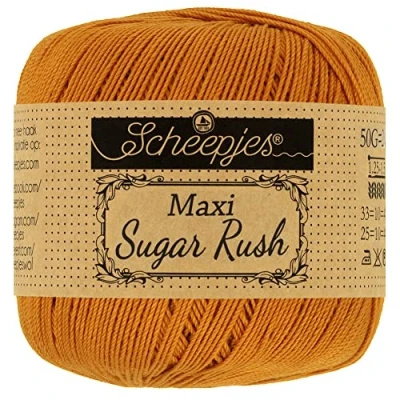 Imagen de Scheepjes 383 Jengibre Oro Maxi Sugar Rush Hilo 10x50g