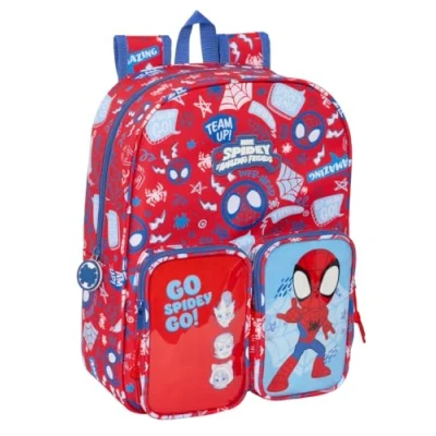Imagen de SPIDEY RESCUE Mochila Infantil, Adaptable a Carro, Fácil Limpieza, Ideal para Niños de Diferentes Edades, Cómoda y Versátil, Calidad Resistencia, 26x11x34 cm