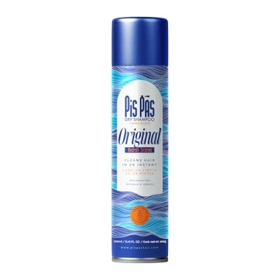 Imagen de PisPás Dry Shampoo Original Champú en Seco para Volumen y Frescura Instantánea, Elimina el Aceite los Olores, Ideal Todo Tipo de Cabello
